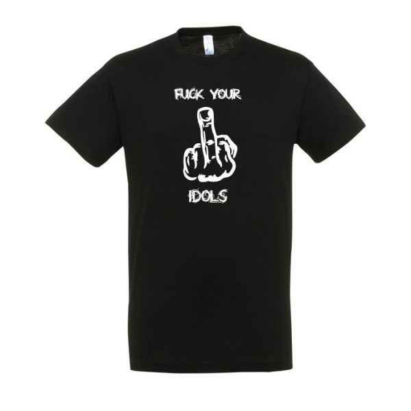 camiseta fuck your idols negra